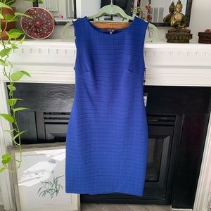 NWT Tommy Hilfiger royal blue sheath dress with shoulder buttons Women’s size 8
